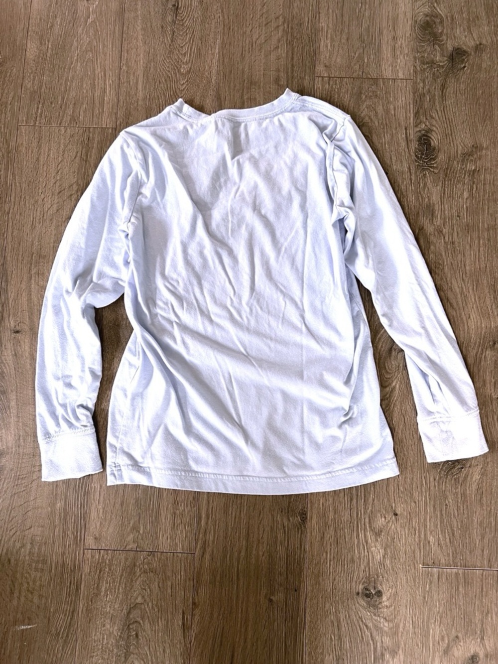 Nike Air Jordan Youth Long Sleeve Shirt Light Blue Large 12-13 Jumpman Athletic - Picture 2 of 3